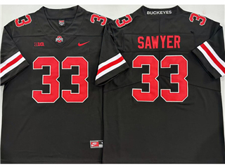 Ohio State Buckeyes #33 Jack Sawyer Black College Football Jersey
