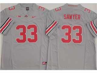 Ohio State Buckeyes #33 Jack Sawyer Gray College Football F.U.S.E. Limited Jersey