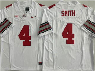 Ohio State Buckeyes #4 Jeremiah Smith White College Football F.U.S.E. Limited Jersey