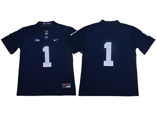 Penn State Nittany Lions #1 Navy College Football Jersey