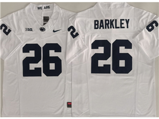 Penn State Nittany Lions #26 Saquon Barkley White College Football F.U.S.E. Limited Jersey