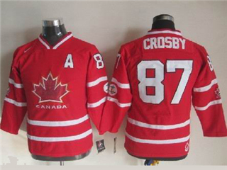 2010 Winter Olympics Team Canada #87 Sidney Crosby Youth Red Hockey Jersey