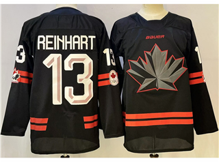 2026 Winter Olympics Team Canada #13 Sam Reinhart Black Hockey Jersey