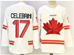 2026 Winter Olympics Team Canada #17 Macklin Celebrini White Hockey Jersey