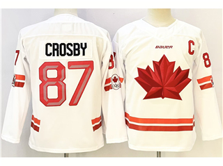 2026 Winter Olympics Team Canada #87 Sidney Crosby Youth White Hockey Jersey