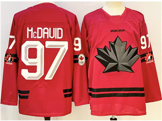 2026 Winter Olympics Team Canada #97 Connor McDavid Home Red Hockey Jersey