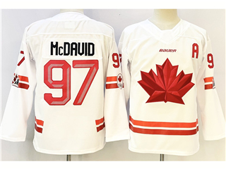 2026 Winter Olympics Team Canada #97 Connor McDavid Youth White Hockey Jersey