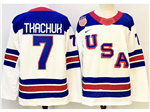 2026 Winter Olympics Team USA #7 Brady Tkachuk White Hockey Jersey