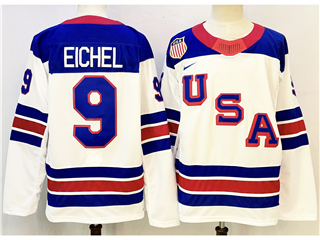 2026 Winter Olympics Team USA #9 Jack Eichel White Hockey Jersey
