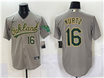 Oakland Athletics #16 Nick Kurtz Gray Limited Jersey