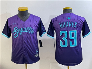 Arizona Diamondbacks #39 Corbin Burnes Youth Purple 2025 City Connect Limited Jersey