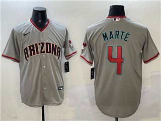 Arizona Diamondbacks #4 Ketel Marte Gray Limited Jersey