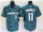 American League Cleveland Guardians #11 Jose Ramirez Teal 2023 MLB All-Star Game Jersey