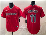 Cleveland Guardians #11 Jose Ramirez Red Limited Jersey