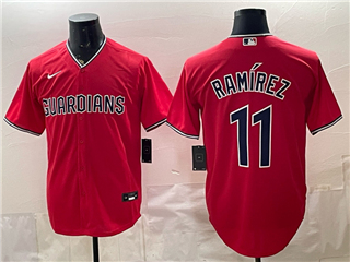 Cleveland Guardians #11 Jose Ramirez Red Limited Jersey