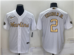 Miami Marlins #2 Jazz Chisholm Jr. White 2022 MLB All-Star Game Cool Base Jersey