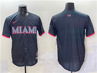 Miami Marlins Black 2025 City Connect Limited Team Jersey