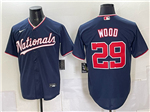 Washington Nationals #29 James Wood Navy Limited Jersey