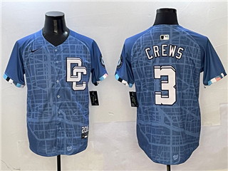 Washington Nationals #3 Dylan Crews 2025 Blue City Connect Limited Jersey