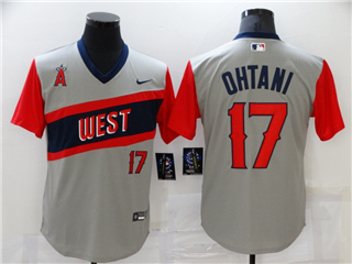 Los Angeles Angels #17 Shohei Ohtani Gray 2021 Little League Classic Cool Base Jersey