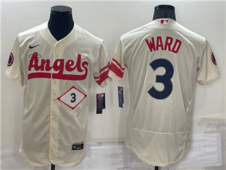Los Angeles Angels #3 Taylor Ward Cream 2022 City Connect Flex Base Jersey