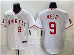 Los Angeles Angels #9 Zach Neto White Limited Jersey