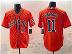 Houston Astros #11 Cam Smith Orange Limited Jersey