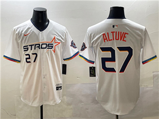 Houston Astros #27 Jose Altuve White 2025 City Connect Limited Jersey