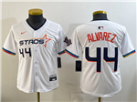 Houston Astros #44 Yordan Alvarez Youth White 2025 City Connect Limited Jersey