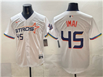Houston Astros #45 Tatsuya Imai White 2025 City Connect Limited Jersey