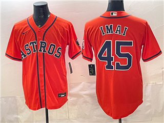 Houston Astros #45 Tatsuya Imai Orange Limited Jersey