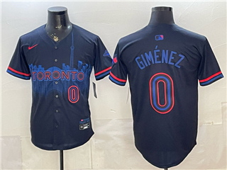 Toronto Blue Jays #0 Andres Gimenez Black 2024 City Connect Limited Jersey