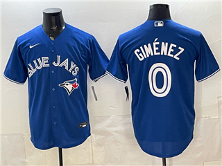 Toronto Blue Jays #0 Andres Gimenez Blue Limited Jersey