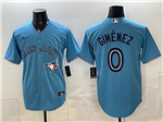 Toronto Blue Jays #0 Andres Gimenez Alternate Powder Blue Limited Jersey