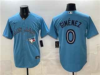 Toronto Blue Jays #0 Andres Gimenez Alternate Powder Blue Limited Jersey