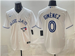 Toronto Blue Jays #0 Andres Gimenez White Limited Jersey