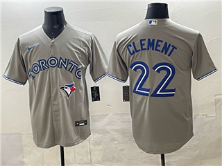 Toronto Blue Jays #22 Ernie Clement Gray Limited Jersey