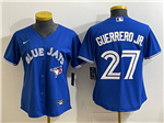 Toronto Blue Jays #27 Vladimir Guerrero Jr. Women's Blue Limited Team Jersey