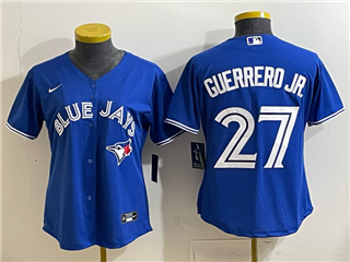 Toronto Blue Jays #27 Vladimir Guerrero Jr. Women's Blue Limited Team Jersey