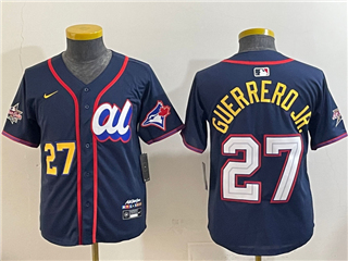 American League #27 Vladimir Guerrero Jr. Youth Navy 2025 MLB All-Star Limited Jersey