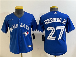 Toronto Blue Jays #27 Vladimir Guerrero Jr. Youth Blue Limited Jersey