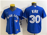 Toronto Blue Jays #30 Alejandro Kirk Women's Blue Limited Team Jersey
