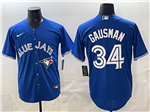 Toronto Blue Jays #34 Kevin Gausman Blue Limited Jersey
