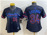 Toronto Blue Jays #34 Kevin Gausman Women's Black 2024 City Connect Limited Jersey