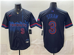 Toronto Blue Jays #3 Myles Straw Black City Connect Limited Jersey