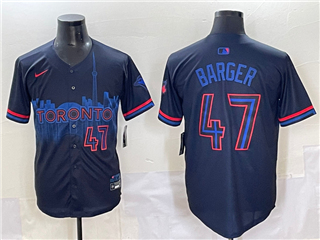 Toronto Blue Jays #47 Addison Barger Black 2024 City Connect Limited Jersey