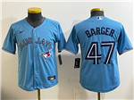 Toronto Blue Jays #47 Addison Barger Youth Powder Blue Limited Jersey