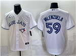 Toronto Blue Jays #59 Brandon Valenzuela White Limited Jersey