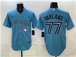 Toronto Blue Jays #77 Louis Varland Alternate Powder Blue Limited Jersey