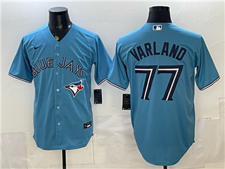 Toronto Blue Jays #77 Louis Varland Alternate Powder Blue Limited Jersey